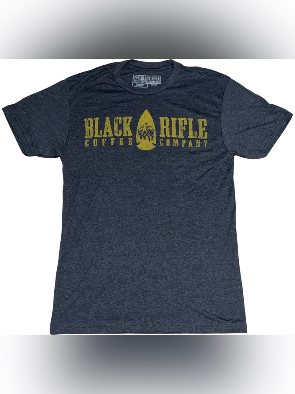 Black Rifle Coffee Company Men's Navy Heather Logo Tee